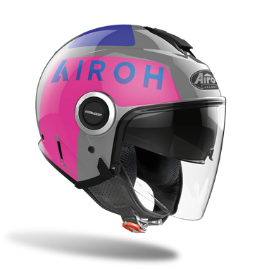 AIROH HELIOS UP Rosa Gloss | Capacete Aberto